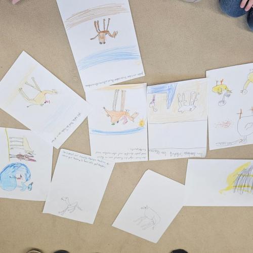 Ideen und Bilder der Schüler für ein eigenes Buch