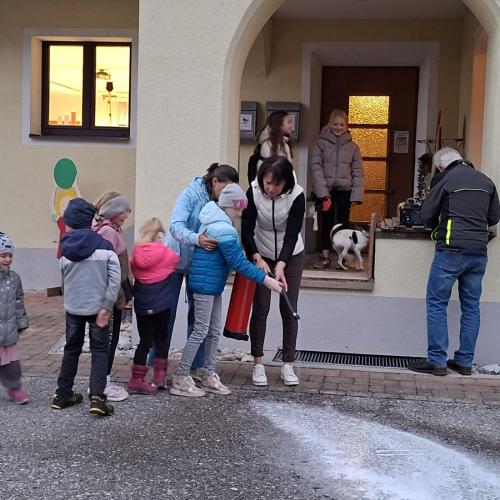 Löschprobe mit Handlöscher